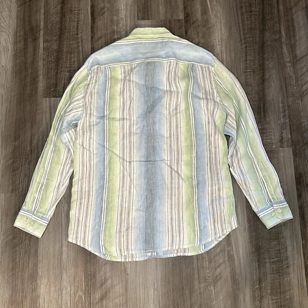 Tommy Bahama Linen Long Sleeve Button Down - Medium